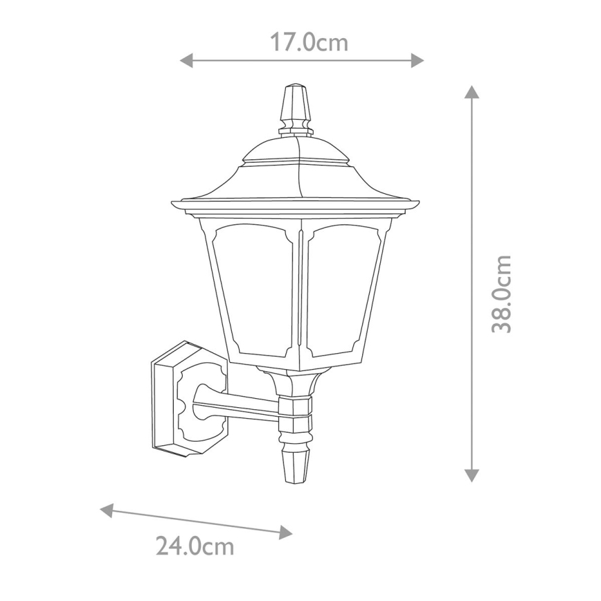 Elstead - Āra sienas lampa CHAPEL 1xE27/100W/230V IP44