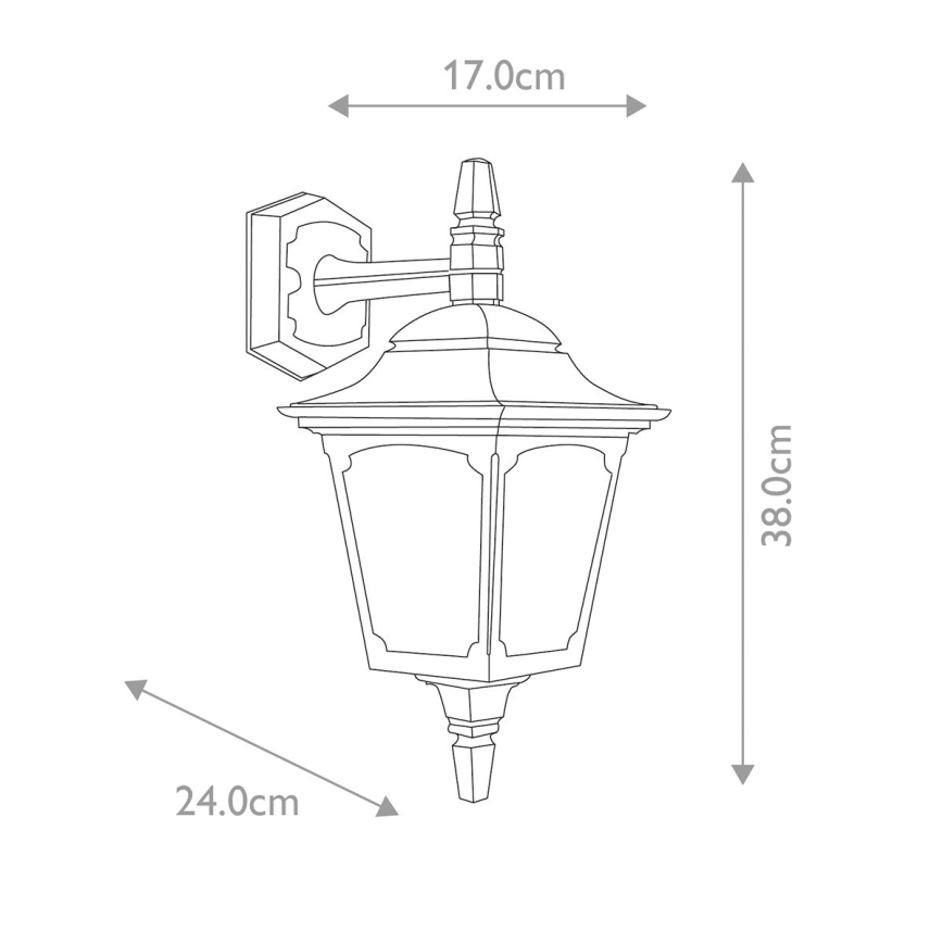 Elstead - Āra sienas lampa CHAPEL 1xE27/100W/230V IP44