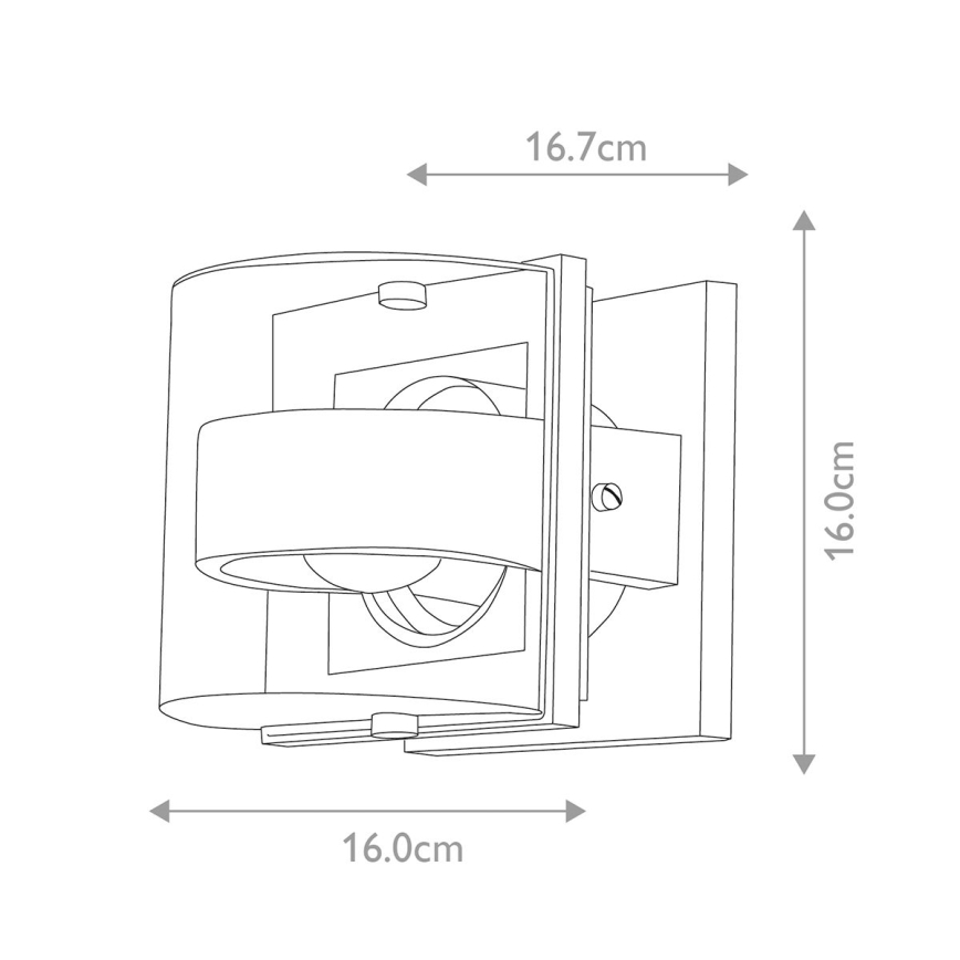 Elstead - Āra sienas lampa FRIDA 1xE27/60W/230V IP54