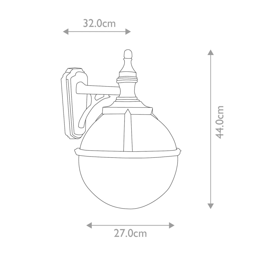 Elstead - Āra sienas lampa GLENBEIGH 1xE27/100W/230V IP44