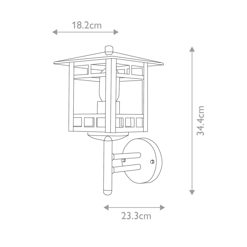 Elstead - Āra sienas lampa KOLNE 1xE27/100W/230V IP44