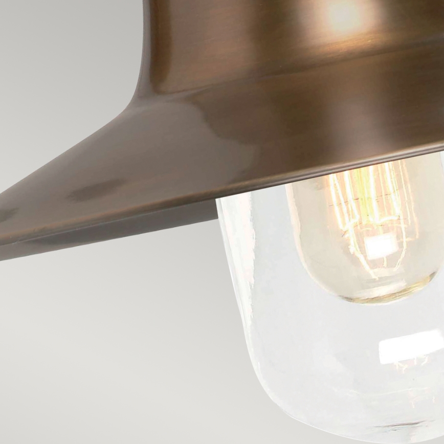 Elstead - Āra sienas lampa SHELDON 1xE27/100W/230V IP44 bronza