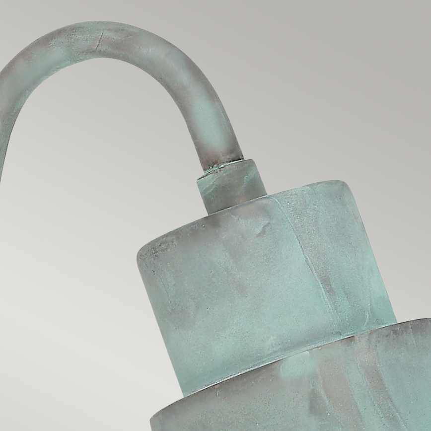 Elstead - Āra sienas lampa SHELDON 1xE27/100W/230V IP44 tirkīza