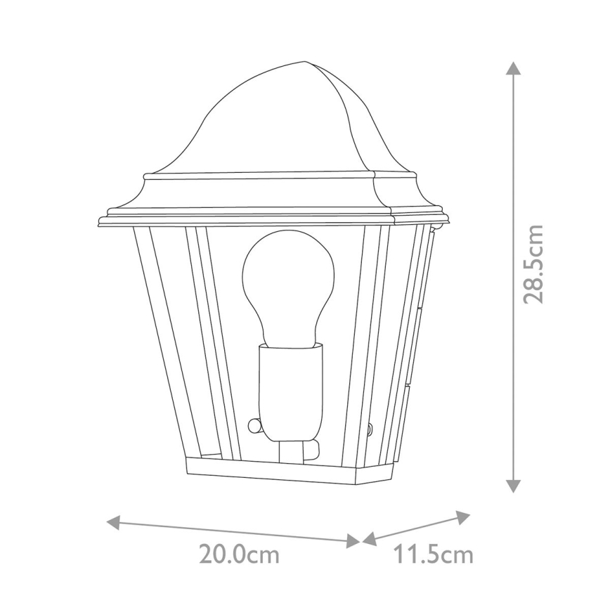 Elstead - Āra sienas lampa ST JAMES 1xE27/100W/230V IP44