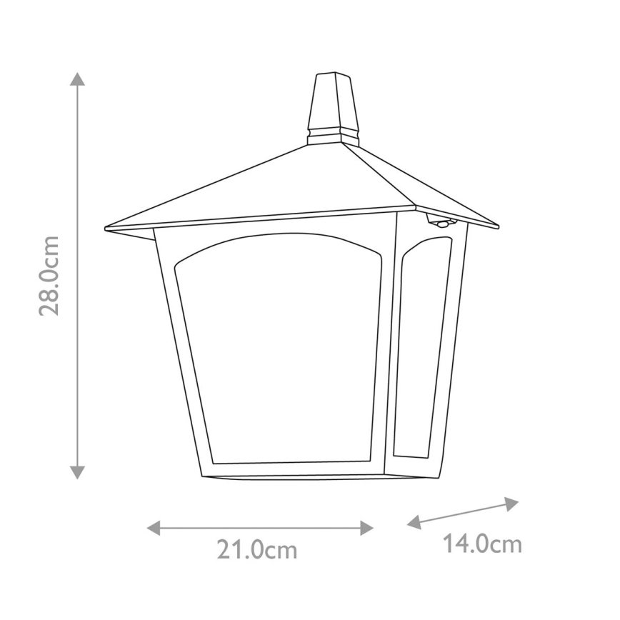 Elstead - Āra sienas lampa YORK 1xE27/100W/230V IP23