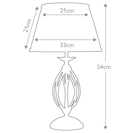 Elstead - Galda lampa ARTISAN 1xE27/60W/230V bronza