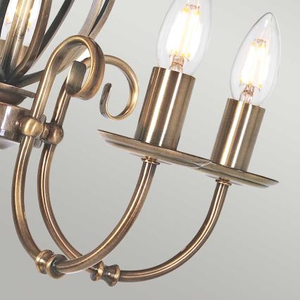 Elstead - Lustra ar ķēdi ARTISAN 5xE14/60W/230V