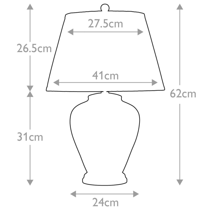 Elstead - Galda lampa ARUM LILY 1xE27/60W/230V