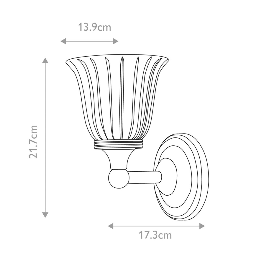 Elstead - LED Vannas istabas sienas lampa AUSTEN 1xG9/3W/230V 3000K IP44