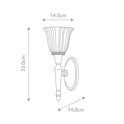 Elstead - LED Vannas istabas sienas lampa DRYDEN 1xG9/3W/230V IP44