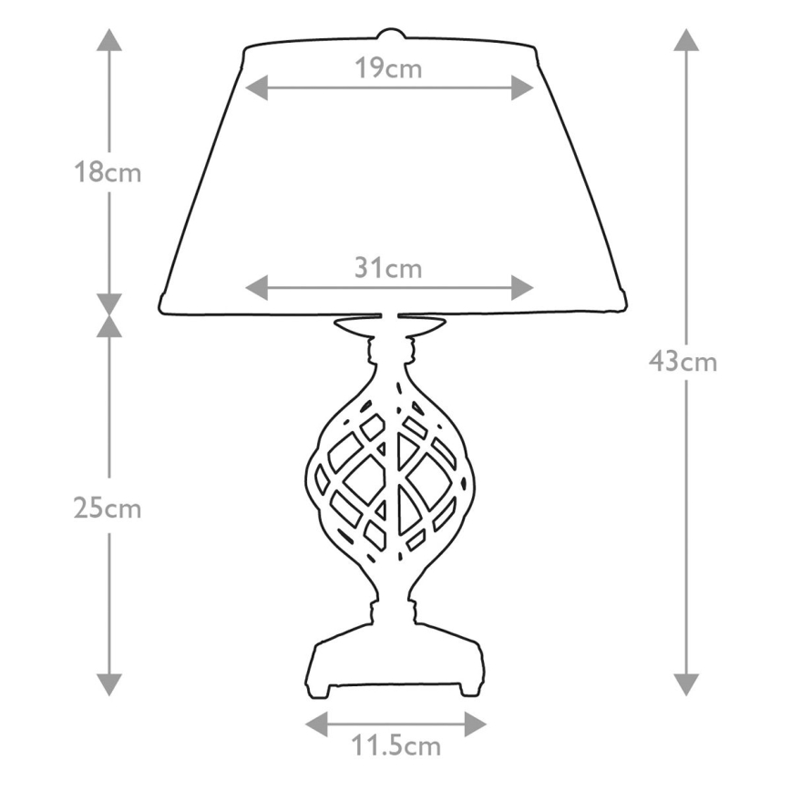 Elstead - Galda lampa BELFRY 1xE27/60W/230V