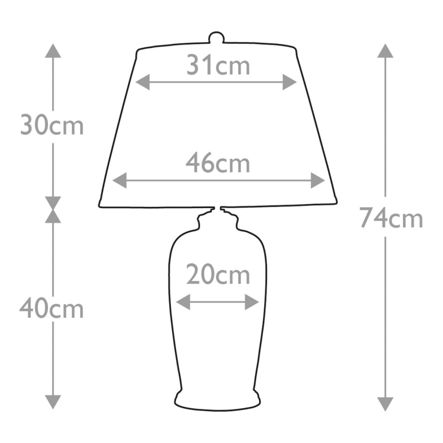 Elstead - Galda lampa BLACK BIRDS 1xE27/60W/230V