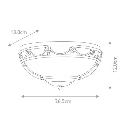 Elstead - Sienas lampa CARISBROOKE 1xE27/60W/230V