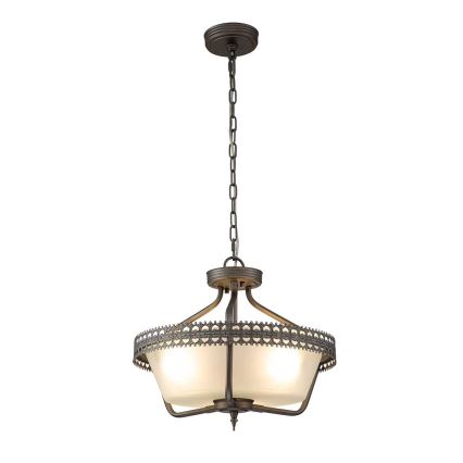 Elstead - Virsapmetuma lustra CROWN 3xE27/60W/230V