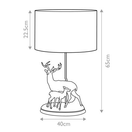 Elstead - Galda lampa AMELIA 1xE27/40W/230V bronza
