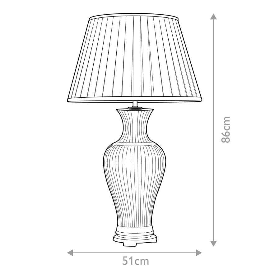 Elstead - Galda lampa DALIAN 1xE27/60W/230V