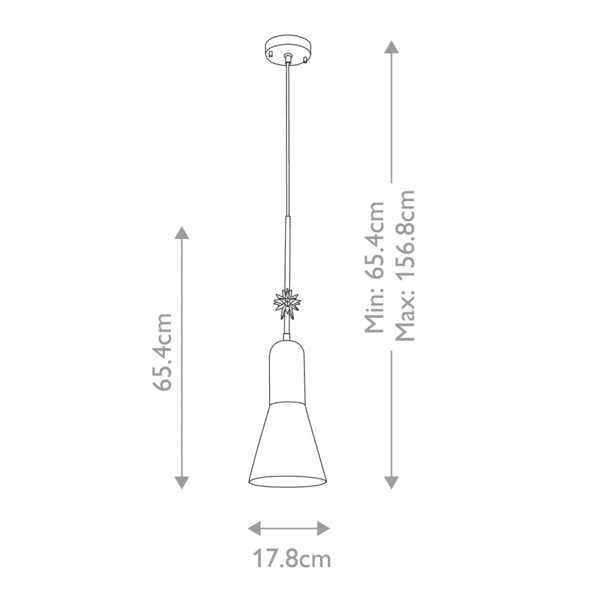 Elstead - Lustra ar auklu ETOILE 1xE27/60W/230V