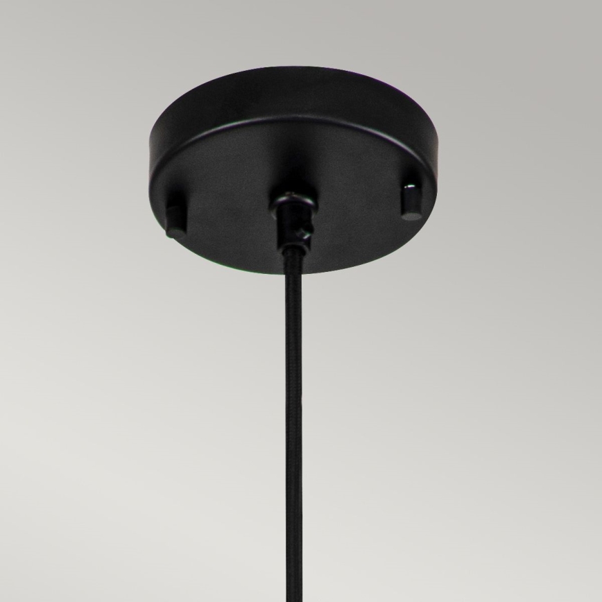 Elstead - Lustra ar auklu ETOILE 1xE27/60W/230V d. 17,8 cm melna