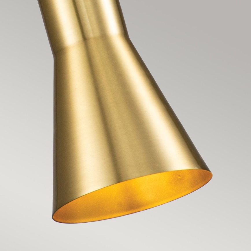 Elstead - Lustra ar auklu ETOILE 1xE27/60W/230V d. 13,3 cm zelta