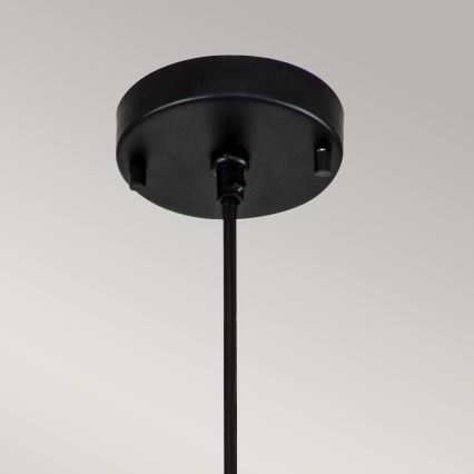 Elstead - Lustra ar auklu ETOILE 1xE27/60W/230V d. 13,3 cm melna