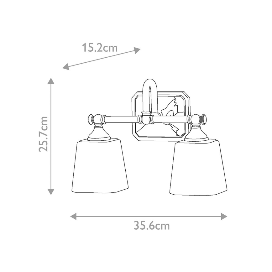 Elstead FE-CONCORD2-BATH - LED Vannas istabas sienas gaismeklis CONCORD 2xG9/3W/230V IP44