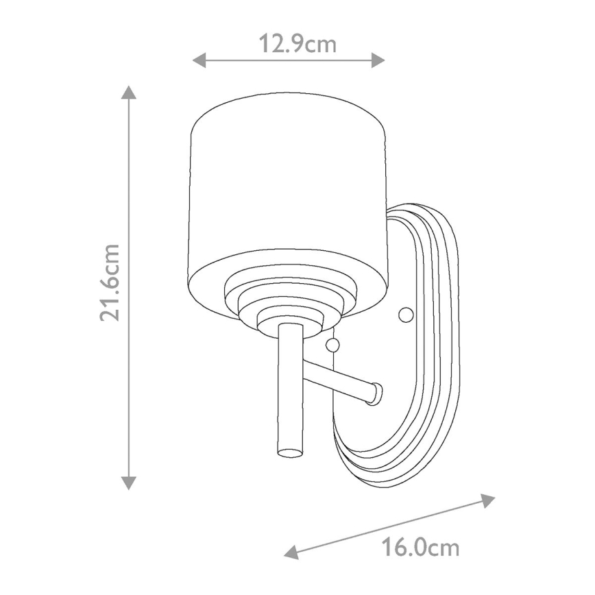 Elstead FE-MALIBU1-BATH - LED Vannas istabas sienas gaismeklis MALIBU 1xG9/3W/230V IP44