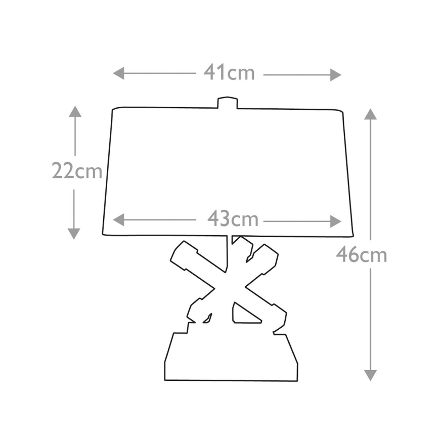 Elstead - Galda lampa JACKSON SQUARE 1xE27/60W/230V