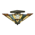 Elstead - Griestu gaismeklis Tiffany INGLENOOK 2xE27/60W/230V