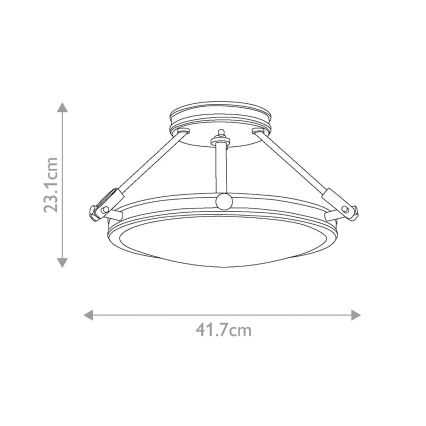 Elstead HK-COLLIER-SF-S - Virsapmetuma lustra COLLIER 3xE14/60W/230V