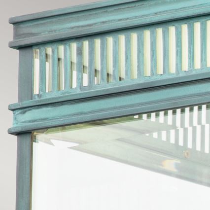 Elstead - Āra griestu gaismeklis HOLBORN 2xE27/60W/230V IP44 tirkīza