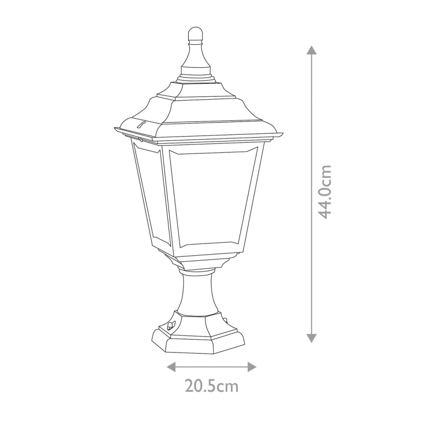 Elstead KERRY-PED-POR - Āra lampa KERRY 1xE27/100W/230V IP44