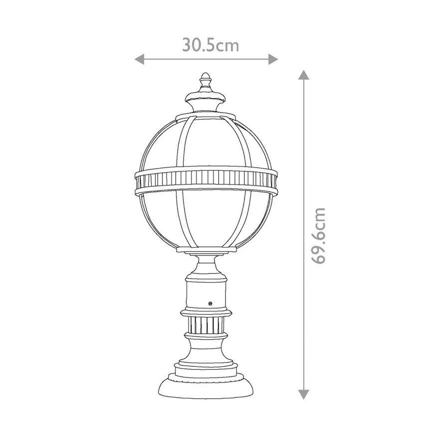 Elstead KL-HALLERON-3M - Āra lampa HALLERON 3xE14/60W/230V IP44