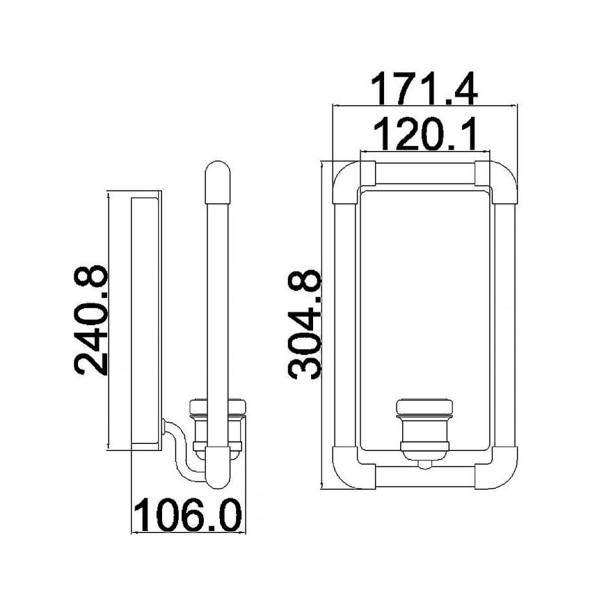 Elstead KL-IMAHN1 - Sienas gaismeklis IMAHN 1xE27/60W/230V