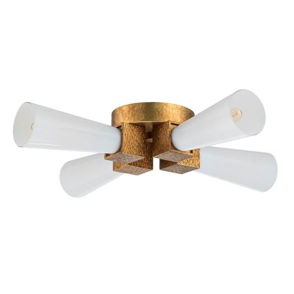 Elstead - lustra uz stieņa KRISTY 4xE27/40W/230V vara apdare