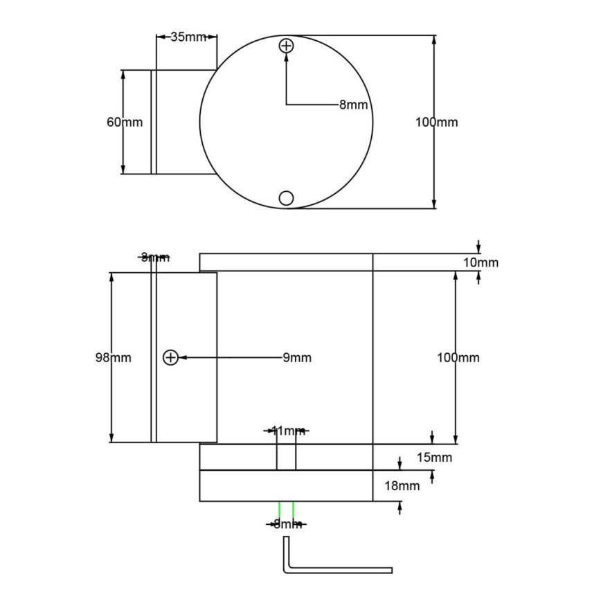 Elstead - LED Āra sienas lampa MAGNUS 1xGX53/9W/230V IP54