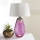 Elstead - LED Galda lampa LENA 1xE27/40W/230V + 1xGU10/7W 74 cm rozā/balta