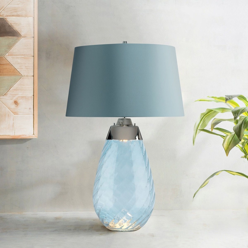 Elstead - LED Galda lampa LENA 1xE27/40W/230V + 1xGU10/7W 74 cm zila