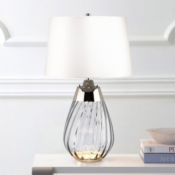 Elstead - LED Galda lampa LENA 1xE27/60W/230V + 1xGU10/7W 60,5 cm balta