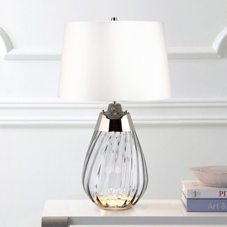 Elstead - LED Galda lampa LENA 1xE27/60W/230V + 1xGU10/7W 60,5 cm balta