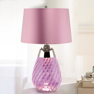 Elstead - LED Galda lampa LENA 1xE27/60W/230V + 1xGU10/7W 60,5 cm rozā