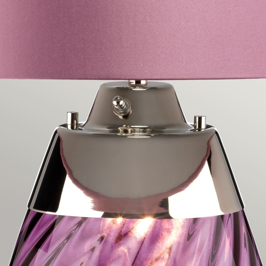 Elstead - LED Galda lampa LENA 1xE27/40W/230V + 1xGU10/7W 74 cm rozā