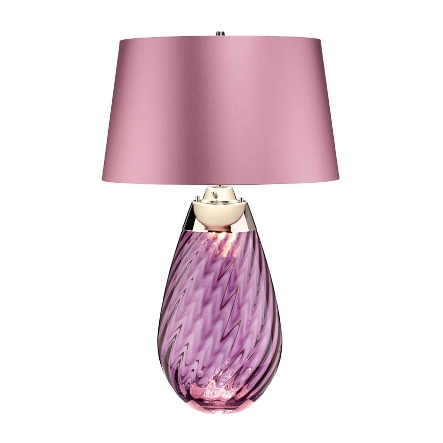 Elstead - LED Galda lampa LENA 1xE27/40W/230V + 1xGU10/7W 74 cm rozā