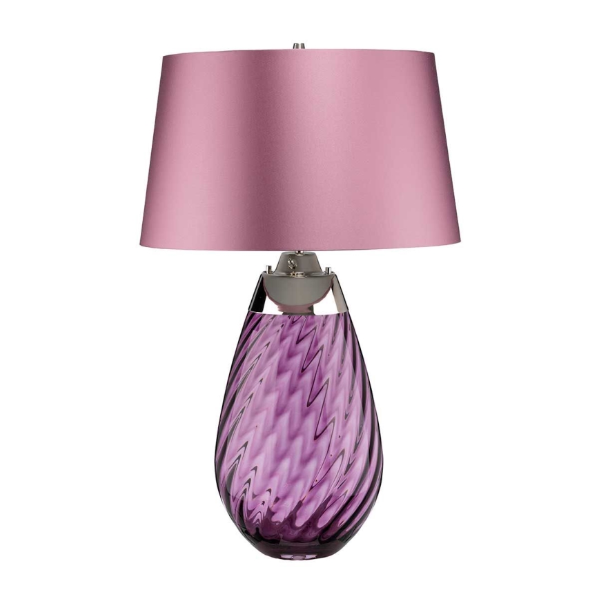 Elstead - LED Galda lampa LENA 1xE27/40W/230V + 1xGU10/7W 74 cm rozā