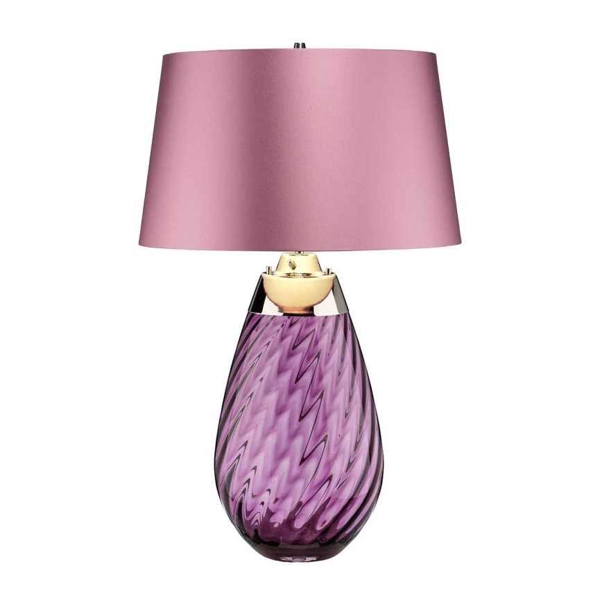 Elstead - LED Galda lampa LENA 1xE27/40W/230V + 1xGU10/7W 74 cm rozā