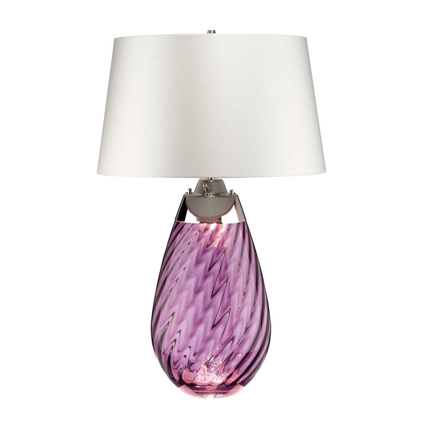 Elstead - LED Galda lampa LENA 1xE27/40W/230V + 1xGU10/7W 74 cm rozā/balta
