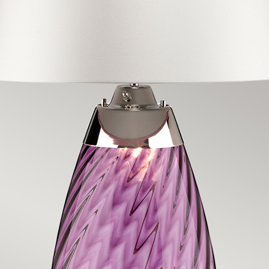 Elstead - LED Galda lampa LENA 1xE27/40W/230V + 1xGU10/7W 74 cm rozā/balta