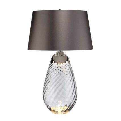 Elstead - LED Galda lampa LENA 1xE27/40W/230V + 1xGU10/7W 74 cm pelēka