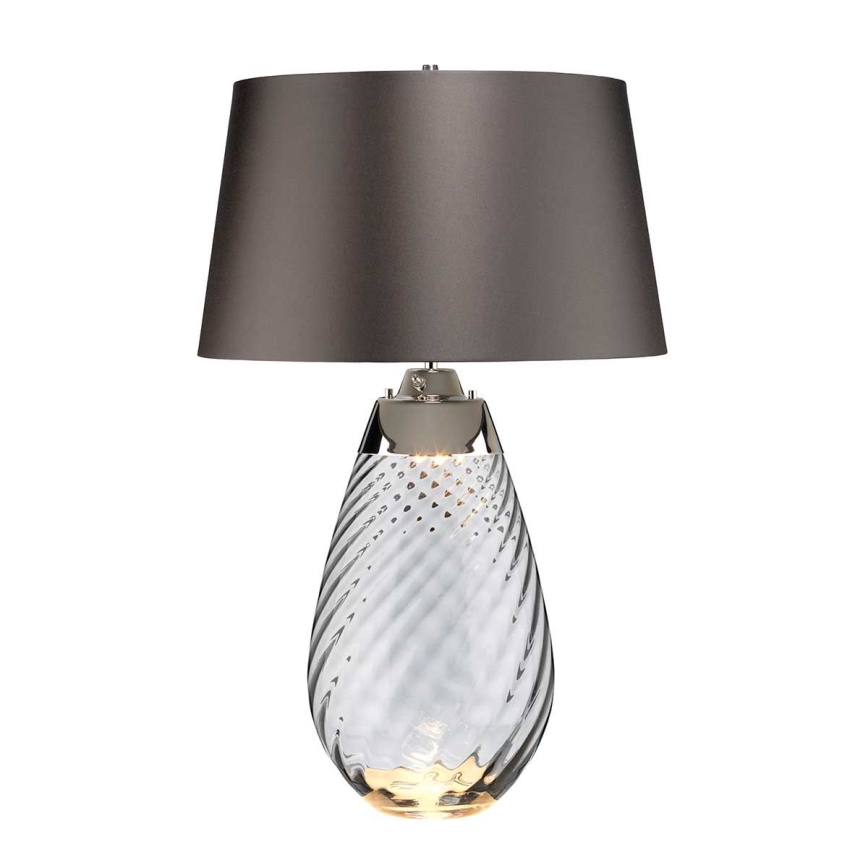 Elstead - LED Galda lampa LENA 1xE27/40W/230V + 1xGU10/7W 74 cm pelēka