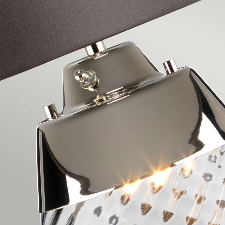 Elstead - LED Galda lampa LENA 1xE27/40W/230V + 1xGU10/7W 74 cm pelēka