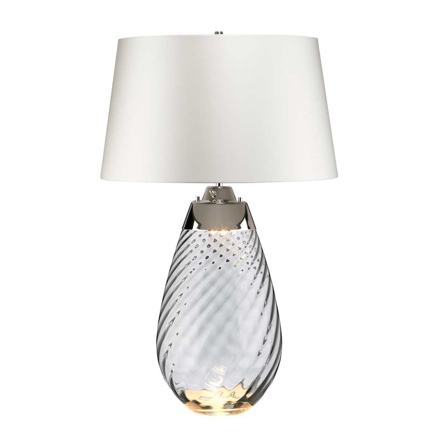 Elstead - LED Galda lampa LENA 1xE27/40W/230V + 1xGU10/7W 74 cm balta